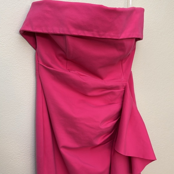 ELLIATT Across gown pink Elegant Pink Strapless Evening Dress XL - Picture 8 of 15